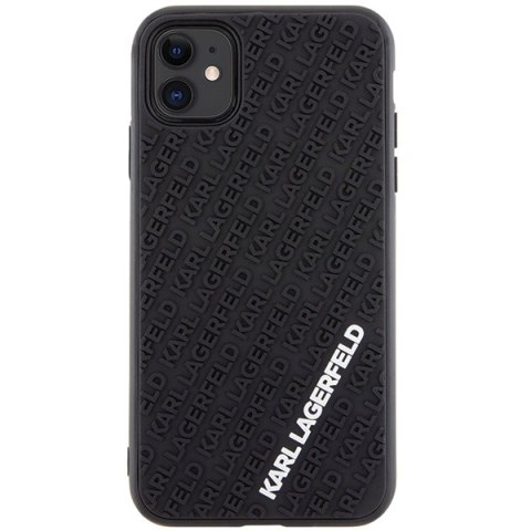 Karl Lagerfeld KLHCN613DMKRLK i Phone 11 / Xr 6.1" czarny/black hardcase 3D Rubber Multi Logo