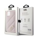 Karl Lagerfeld KLHCN61PQDSMGP i Phone 11 / Xr 6.1" różowy/pink hardcase Diagonal Quilted Script