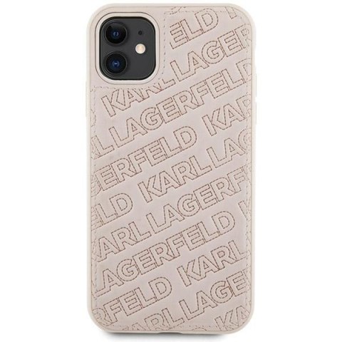 Karl Lagerfeld KLHCN61PQKPMP i Phone 11 / Xr 6.1" różowy/pink hardcase Quilted K Pattern
