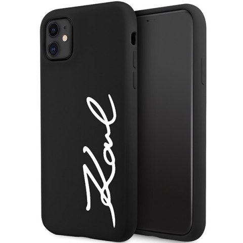 Karl Lagerfeld KLHCN61SKSVGK i Phone 11 / Xr 6.1" czarny/black hardcase Silicone Signature