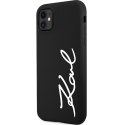 Karl Lagerfeld KLHCN61SKSVGK i Phone 11 / Xr 6.1" czarny/black hardcase Silicone Signature
