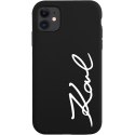Karl Lagerfeld KLHCN61SKSVGK i Phone 11 / Xr 6.1" czarny/black hardcase Silicone Signature