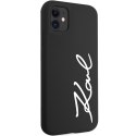 Karl Lagerfeld KLHCN61SKSVGK i Phone 11 / Xr 6.1" czarny/black hardcase Silicone Signature