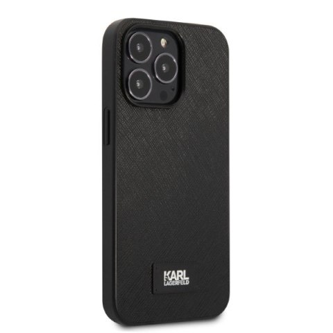 Karl Lagerfeld KLHCP13LSFMP2K i Phone 13 Pro / 13 6,1" hardcase czarny/black Saffiano Plaque