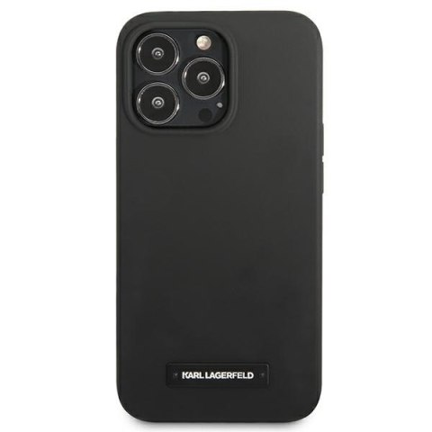Karl Lagerfeld KLHCP13LSLMP1K i Phone 13 Pro / 13 6,1" hardcase czarny/black Silicone Plaque