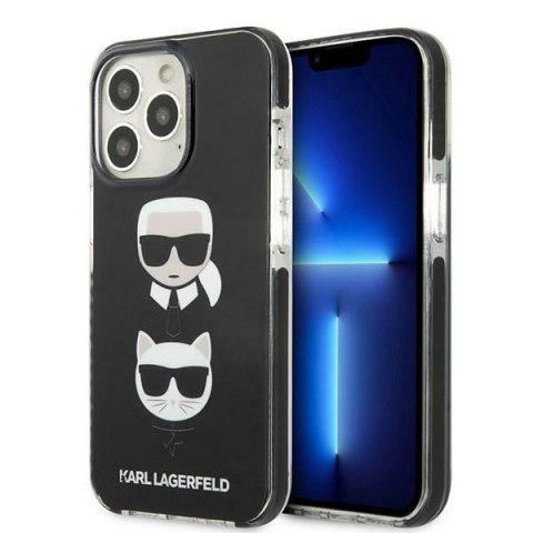 Karl Lagerfeld KLHCP13LTPE2TK i Phone 13 Pro / 13 6,1" hardcase czarny/black Karl&Choupette Head