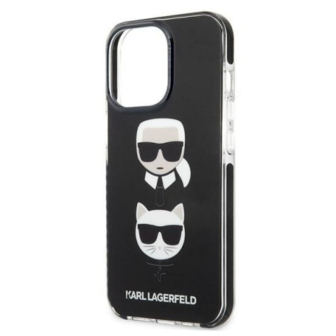 Karl Lagerfeld KLHCP13LTPE2TK i Phone 13 Pro / 13 6,1" hardcase czarny/black Karl&Choupette Head