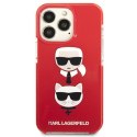 Karl Lagerfeld KLHCP13LTPE2TR i Phone 13Pro / 13 6,1" hardcase czerwony/red Karl&Choupette Head