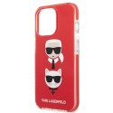 Karl Lagerfeld KLHCP13LTPE2TR i Phone 13Pro / 13 6,1" hardcase czerwony/red Karl&Choupette Head