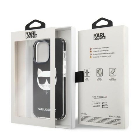 Karl Lagerfeld KLHCP13LTPECK i Phone 13 Pro / 13 6,1" hardcase czarny/black Choupette Head