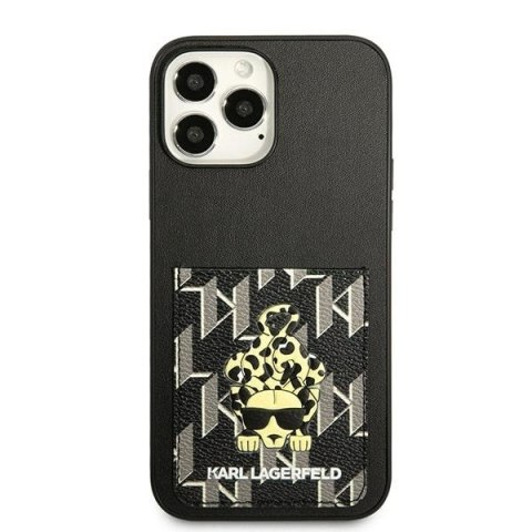 Karl Lagerfeld KLHCP13XCANCNK i Phone 13 Pro Max 6,7" hardcase czarny/black Karlimals Cardslot