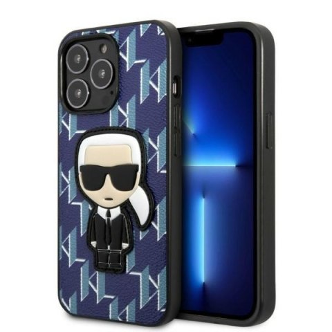 Karl Lagerfeld KLHCP13XPMNIKBL i Phone 13 Pro Max 6,7" hardcase niebieski/blue Monogram Ikonik Patch