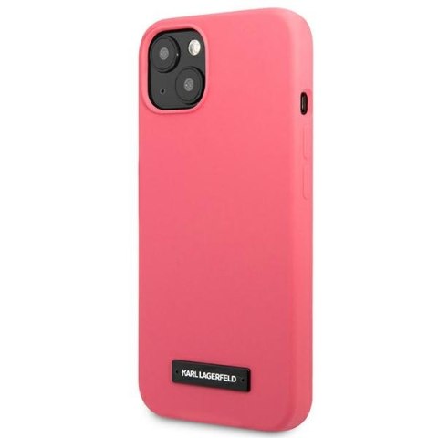 Karl Lagerfeld KLHCP13SSLMP1PI i Phone 13mini 5,4" hardcase fuksja/fuchsia Silicone Plaque