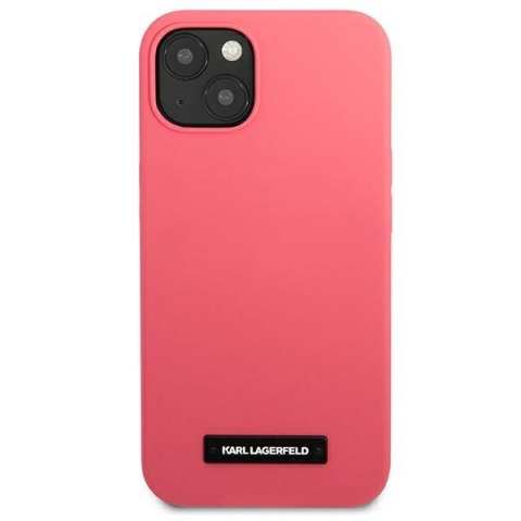 Karl Lagerfeld KLHCP13SSLMP1PI i Phone 13mini 5,4" hardcase fuksja/fuchsia Silicone Plaque