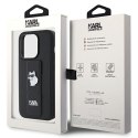 Karl Lagerfeld KLHCP14LGSACHPK i Phone 14 Pro 6.1" czarny/black hardcase Gripstand Saffiano Choupette Pins