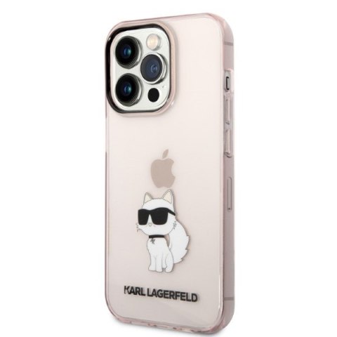 Karl Lagerfeld KLHCP14LHNCHTCP i Phone 14 Pro 6,1" różowy/pink hardcase Ikonik Choupette
