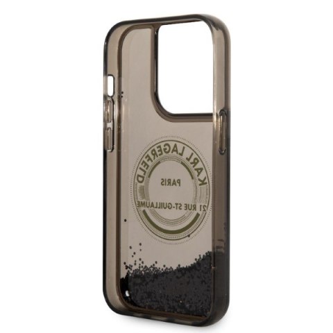 Karl Lagerfeld KLHCP14LLCRSGRK i Phone 14 Pro 6,1" czarny/black hardcase Liquid Glitter RSG