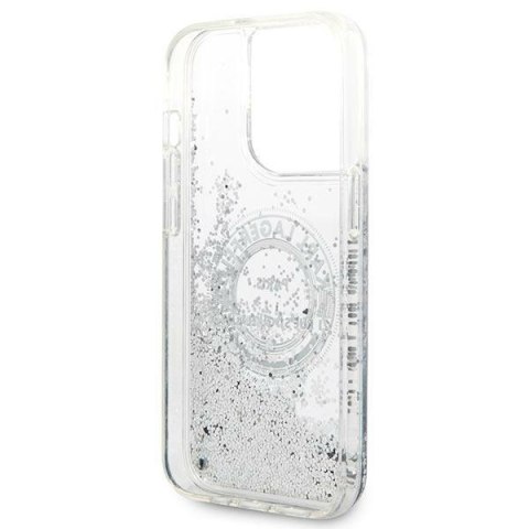 Karl Lagerfeld KLHCP14LLCRSGRS i Phone 14 Pro 6,1" srebrny/silver hardcase Liquid Glitter RSG