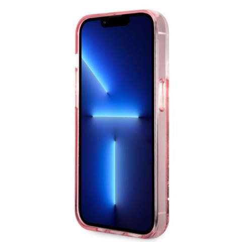 Karl Lagerfeld KLHCP14LLNKHCP i Phone 14 Pro 6,1" różowy/pink hardcase Glitter Karl Head