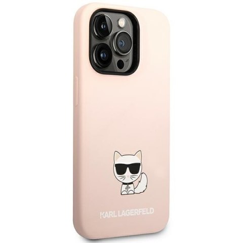 Karl Lagerfeld KLHCP14LSLCTPI i Phone 14 Pro 6,1" hardcase jasno różowy/light pink Silicone Choupette Body