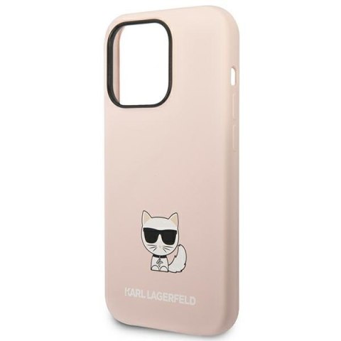 Karl Lagerfeld KLHCP14LSLCTPI i Phone 14 Pro 6,1" hardcase jasno różowy/light pink Silicone Choupette Body