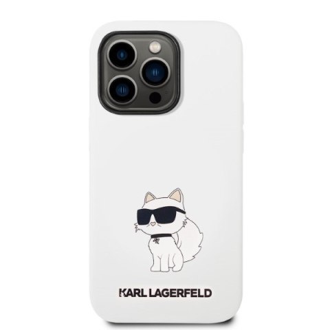 Karl Lagerfeld KLHCP14LSNCHBCH i Phone 14 Pro 6,1" hardcase biały/white Silicone Choupette