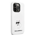 Karl Lagerfeld KLHCP14LSNCHBCH i Phone 14 Pro 6,1" hardcase biały/white Silicone Choupette