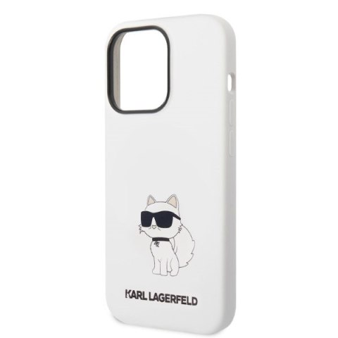 Karl Lagerfeld KLHCP14LSNCHBCH i Phone 14 Pro 6,1" hardcase biały/white Silicone Choupette