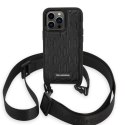 Karl Lagerfeld KLHCP14LSTMMK i Phone 14 Pro 6,1" hardcase czarny/black Monogram Plaque Logo Strap