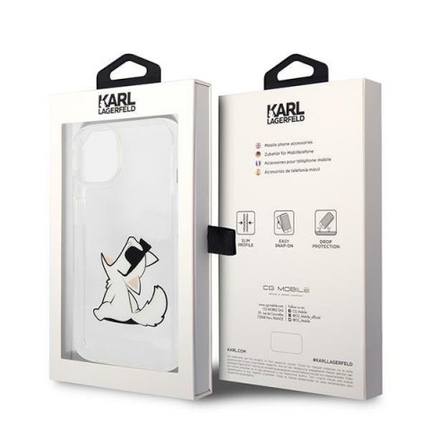 Karl Lagerfeld KLHCP14MCFNRC i Phone 14Plus / 15 Plus 6,7" hardcase przeźroczysty/transparent Choupette Fun