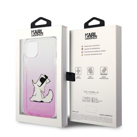 Karl Lagerfeld KLHCP14MCFNRCPI i Phone 14 Plus / 15 Plus 6,7" hardcase różowy/pink Choupette Fun