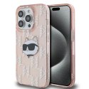 Karl Lagerfeld KLHCP14XHKLPCHP i Phone 14 Pro Max 6.7" różowy/pink hardcase IML Choupette Head & Monogram