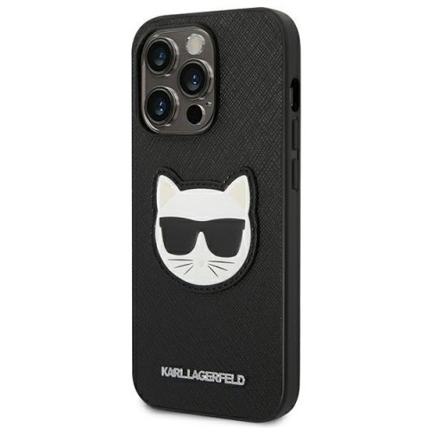 Karl Lagerfeld KLHCP14XSAPCHK i Phone 14 Pro Max 6,7" hardcase czarny/black Saffiano Choupette Head Patch