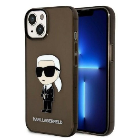 Karl Lagerfeld KLHCP14MHNIKTCK i Phone 14 Plus / 15 Plus 6,7" czarny/black hardcase Ikonik Karl Lagerfeld