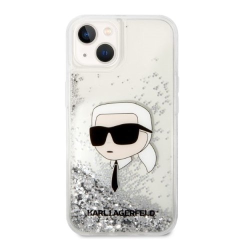 Karl Lagerfeld KLHCP14MLNKHCH i Phone 14 Plus / 15 Plus 6,7" srebrny/silver hardcase Glitter Karl Head