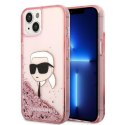 Karl Lagerfeld KLHCP14MLNKHCP i Phone 14 Plus / 15 Plus 6,7" różowy/pink hardcase Glitter Karl Head