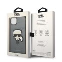 Karl Lagerfeld KLHCP14MSAPKHG i Phone 14 Plus / 15 Plus 6,7" srebrny/silver hardcase Saffiano Karl`s Head Patch