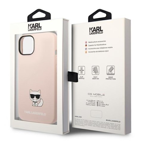 Karl Lagerfeld KLHCP14MSLCTPI i Phone 14 Plus / 15 Plus 6,7" hardcase jasno różowy/light pink Silicone Choupette Body