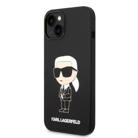Karl Lagerfeld KLHCP14MSNIKBCK i Phone 14 Plus / 15 Plus 6,7" hardcase czarny/black Silicone Ikonik