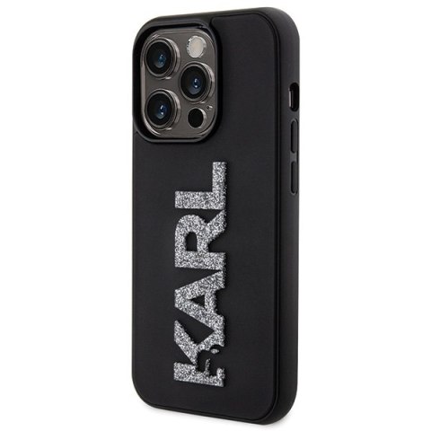 Karl Lagerfeld KLHCP15L3DMBKCK i Phone 15 Pro 6.1" czarny/black hardcase 3D Rubber Glitter Logo