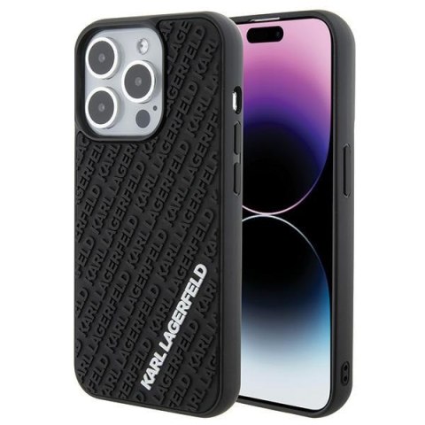 Karl Lagerfeld KLHCP15L3DMKRLK i Phone 15 Pro 6.1" czarny/black hardcase 3D Rubber Multi Logo