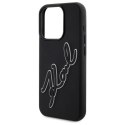 Karl Lagerfeld KLHCP15L3DRKSDLK i Phone 15 Pro 6.1" czarny/black hardcase 3D Rubber Signature