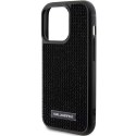 Karl Lagerfeld KLHCP15LHDSPLK i Phone 15 Pro 6.1" czarny/black hardcase Rhinestone Logo Metal Plate