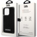 Karl Lagerfeld KLHCP15LHDSPLK i Phone 15 Pro 6.1" czarny/black hardcase Rhinestone Logo Metal Plate