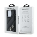 Karl Lagerfeld KLHCP15LPQDSMGK i Phone 15 Pro 6.1" czarny/black hardcase Diagonal Quilted Script
