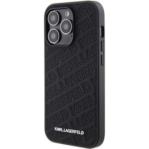 Karl Lagerfeld KLHCP15LPQKPMK i Phone 15 Pro 6.1" czarny/black hardcase Quilted K Pattern