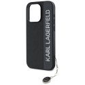 Karl Lagerfeld KLHCP15LPSAKDGCK i Phone 15 Pro 6.1" czarny/black hardcase Saffiano Rhinestones & Charm