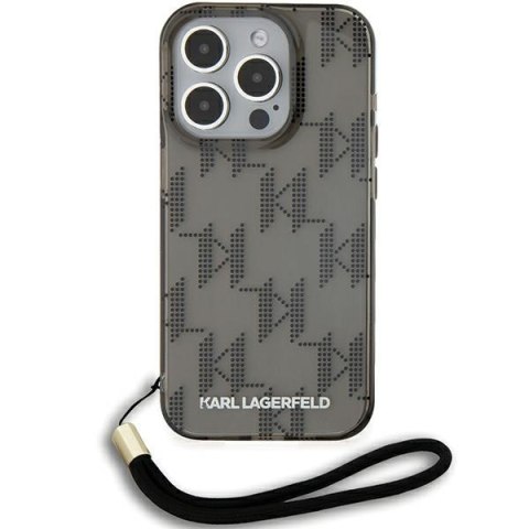 Karl Lagerfeld KLHCP15XHKDPNSK i Phone 15 Pro Max 6.7" czarny/black hardcase IML Mono KL Pattern & Cord