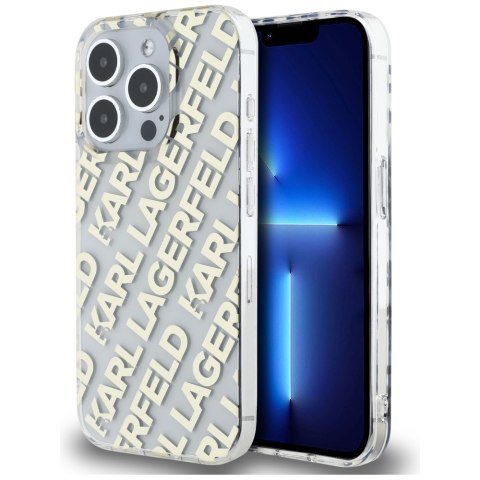 Karl Lagerfeld KLHCP15XHKFOEMD i Phone 15 Pro Max 6.7" złoty/gold hardcase IML Fullover Logo