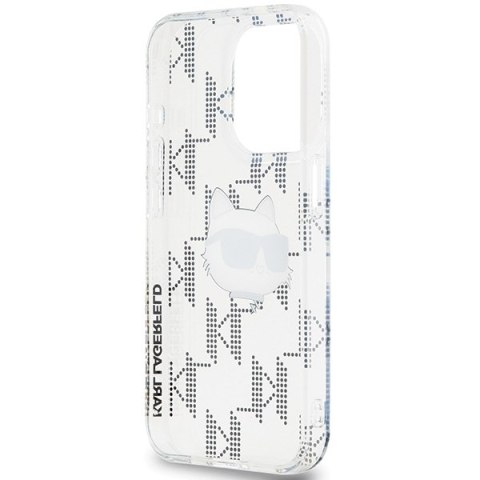 Karl Lagerfeld KLHCP15XHKLPCHT i Phone 15 Pro Max 6.7" transparent hardcase IML Choupette Head & Monogram
